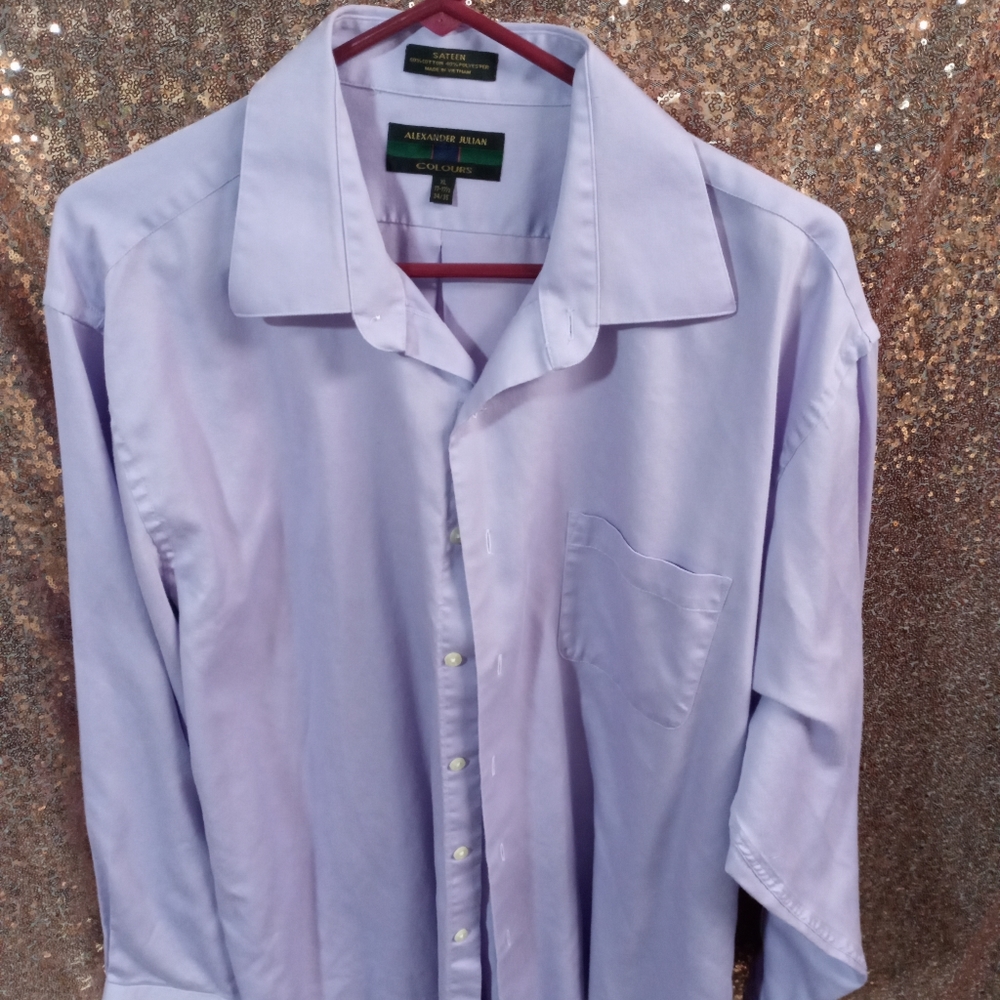 Alexander Julian men 17 1/2 Lavender